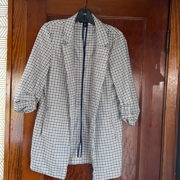 Rachel Zoe Jackets & Blazers - Rachel Zoe long plaid blazer